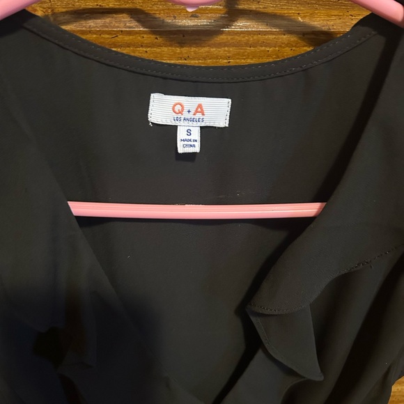 Black Ruffled Blouse - Picture 2 of 3